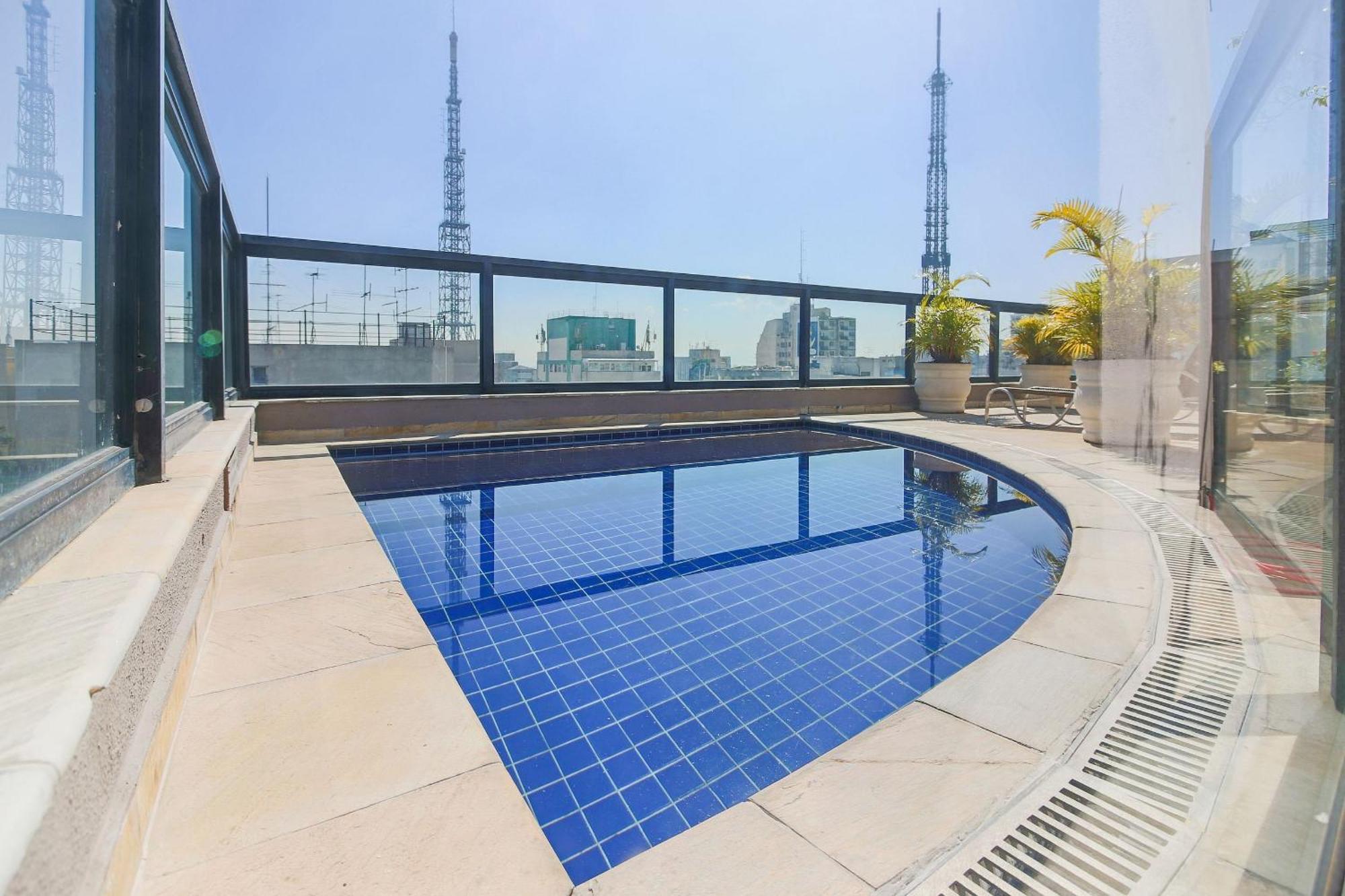 Flat Particular Dentro Do Hotel Executive Transamerica Faria Lima! San Paolo Esterno foto