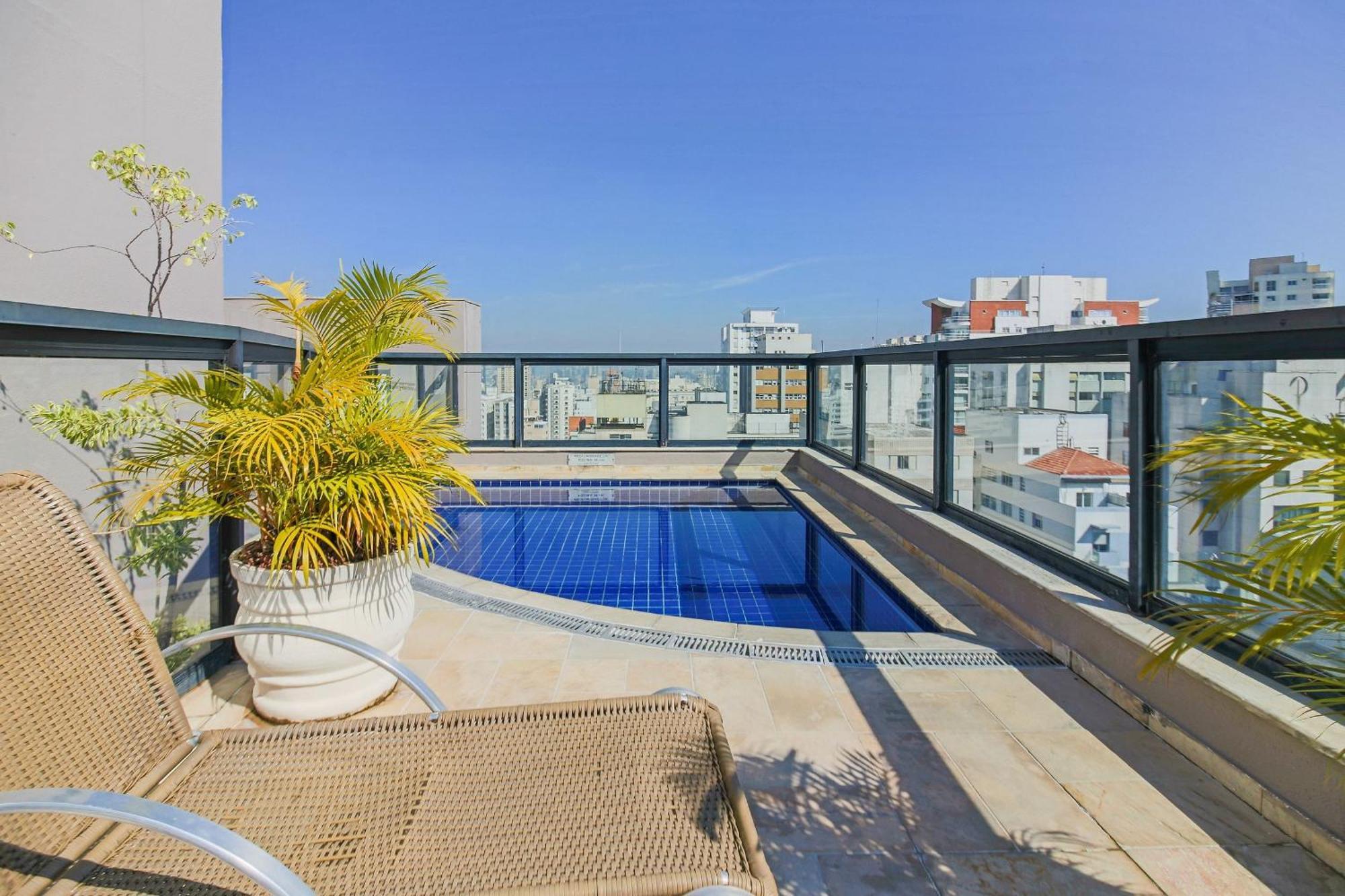 Flat Particular Dentro Do Hotel Executive Transamerica Faria Lima! San Paolo Esterno foto
